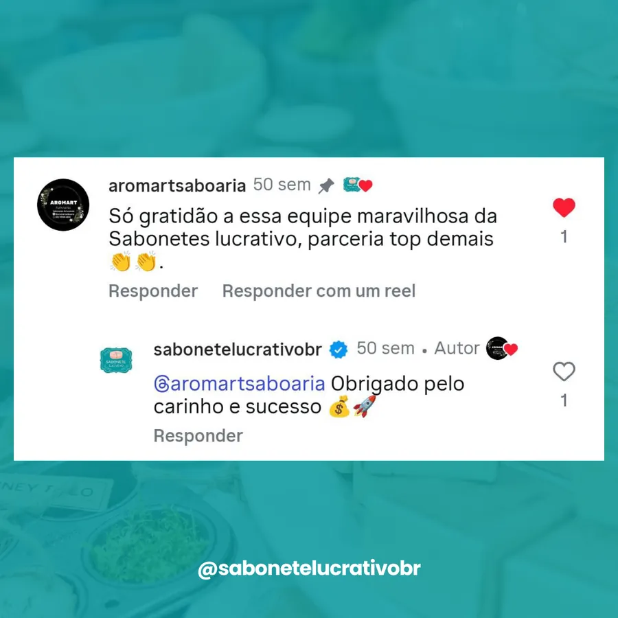 Depoimento real de aluna do Curso de Saboaria Artesanal 5
